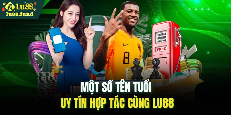 Một số tên tuổi uy tín hợp tác cùng LU88